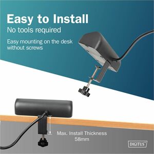 Digitus Power Strip - 2 x USB Type A, 1 x USB Type C, 3 x AC Power - 1.50 m Cord - 16 A Current - 250 V AC Voltage - 3.68 