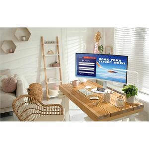 White 34 Curved 1500R VA UWQHD 120Hz 1ms USB-C 98W DP 2xHDMI USB Hub 2A1B KVM Height Adjustable Speakers 3Y