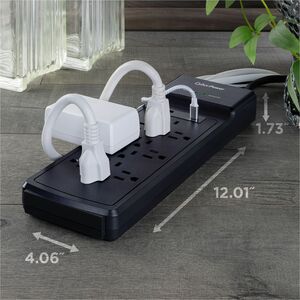CyberPower CSP1206UC Home Office 12 - Outlet Surge Protector with 3000 J Surge Suppression - Clamping Voltage 800V, 6 ft C