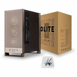 In Win DLITE IW-CS-DLITEBRO-4XM120 Computer Case - ATX Motherboard Supported - Mid-tower - Mesh, SPCC, Tempered Glass, Alu