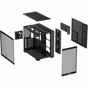 ASUS A32 PLUS Black ATX case offers support for 360mm radiators and 420mm graphics cards with Black or White color options