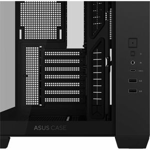 ASUS A32 Black ATX dual-chamber case with panoramic design supporting up to 420mm graphics cards in length 360mm radiators
