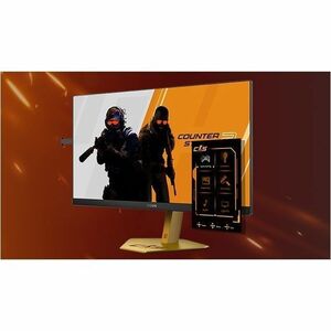 AOC AGON CS24A/P 24" Class Full HD Gaming LCD Monitor - 16:9 - Black, Gold - 24.1" Viewable - Esports Twisted Nematic (E-T