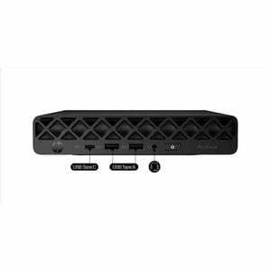 HP ProDesk 4 G1i Desktop Computer - Intel Core Ultra 5 2nd Gen 235T - 16 GB - 512 GB PCI Express NVMe SSD - Mini PC - Jack