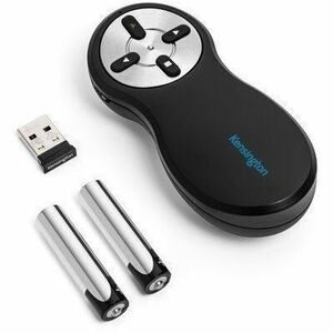 ACCO Presentation Pointer - Radio Frequency - USB Type A - 4 Button(s) - Black - Wireless - 20 m - 2.40 GHz - 2 x AAA Batt