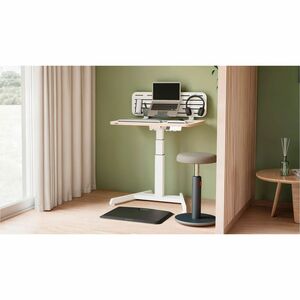 Leitz ERGO Sit-stand Desk - Height Adjustable - 600 mm Table Top Width x 800 mm Table Top Depth - 1300 mm Height - Home Of