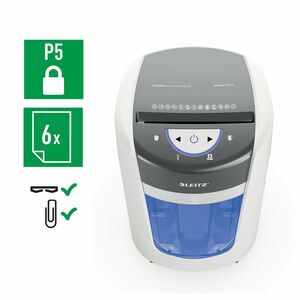 ACCO IQ OptiMax 225 Paper Shredder - Continuous Shredder - Micro Cut - 6 Per Pass - for shredding Paper Clip, Staples, Pap