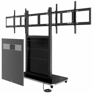HAGOR Monitorständer - Bildschirmgröße: Bis zu 165,1 cm (65 Zoll) - 80 kg TragfähigkeitDisplay Type Supported: - Boden - S
