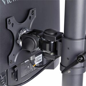 StarTech.com Desk Mount for Monitor, Curved Screen Display - Black - Landscape/Portrait - TAA Compliant - Height Adjustabl
