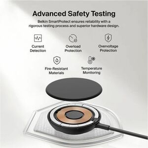 Belkin 25W Compact Wireless Magnetic Charging Stand for Smartphones - Magsafe and Qi2 Compatible - Black - For iPhone, Mag