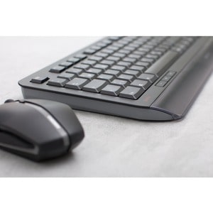CHERRY GENTIX DESKTOP Tastatur & Maus - QWERTZ - Tschechisch - Kabellos, Funk USB, Schwarz - Maus, Optische, Kabellos, Fun