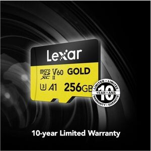 Lexar Professional 256 GB UHS-II (U3) V60 microSDXC - 280 MB/s Read - 180 MB/s Write - 10 Year Warranty