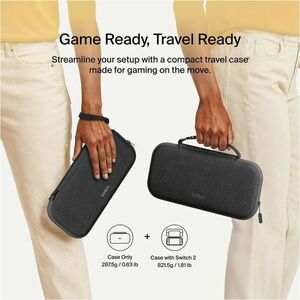 Belkin Carrying Case Nintendo Gaming Console - Charcoal - Scratch Resistant, Bump Resistant, Drop Resistant, Abrasion Resi