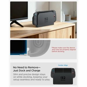 Spigen Ultra Hybrid Case for Nintendo Gaming Console - Frost Black - Shock Absorbing, Wear Resistant, Scratch Resistant - 