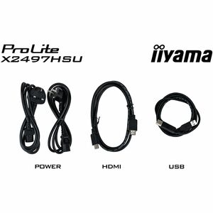 iiyama ProLite X2497HSU-B1 Computerbildschirm 60,5 cm (23.8") 1920 x 1080 Pixel Full HD Schwarz:Jedes von mehreren Element