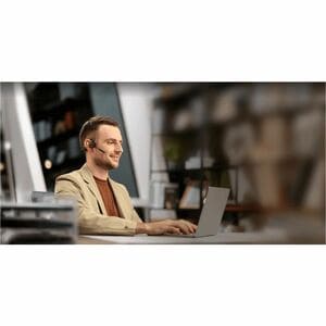 Shokz OpenComm2 UC Wireless Behind-the-neck, Earbud, Over-the-ear, Open-ear Stereo Earset - Black - Binaural - Open - 3000