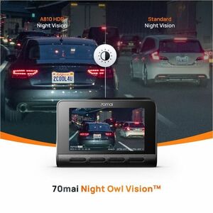 70mai A810 Front/Rear Vehicle Camera - 7.6 cm (3") Screen - Wireless - Night Vision - 3840 x 2160 Video - STARVIS 2 CMOS