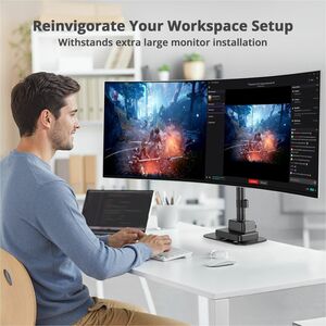 SIIG Adjustable Reinforcement Bracket Mount Plate-black Protects Your Desktop - Adjustable Reinforcement Bracket Mount Pla