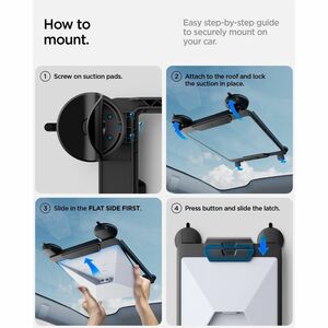 Spigen Vehicle Mount for Satellite Internet System - Black - 22.68 kg Load Capacity