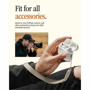 Spigen DA30S-LS Adjustable Phone Strap - Loop Attachment - Stone - Nylon, Fabric