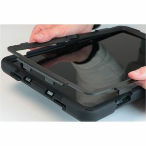 MOBILIS Robust Tasche Samsung Galaxy Tab S10 FE, Galaxy Tab S9, Galaxy Tab S9 FE Tablet - Schwarz - Silikon Außenmaterial 