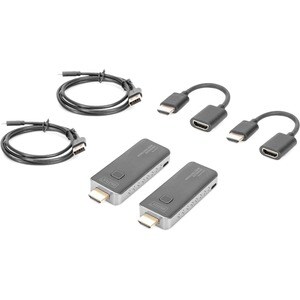 Digitus HDMI-Verlängerung - Schwarz - 1 x USB - 1 x HDMI - 50 m Erweiterter Flächenbereich - ABS