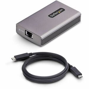 StarTech USB4 to Ethernet Adapter, 10GbE, Multi-Gigabit, Thunderbolt Compatible, 10GBASE-T/5G/2.5G NIC, USB4 Cable, Window