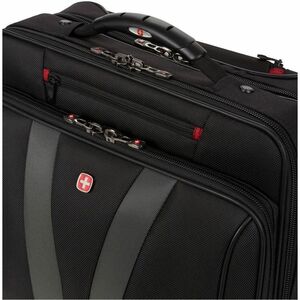 SwissGear Granada Pro 602684 Carrying Case (Roller) for 17" Notebook - Black - Polyester Body - Telescoping Handle, Trolle