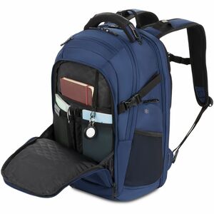 SwissGear Elite 5358303408 Carrying Case (Backpack) for 16" Notebook - Navy - Abrasion Resistant, Crush Resistant - Ballis