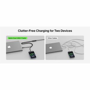 Belkin BoostCharge Pro 1,50 m USB-C Datentransferkabel - Cable for Smartphone, Notebook, Tablet, iPhone, iPad, MacBook Pro