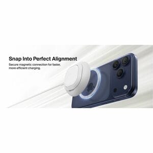 Belkin UltraCharge Induction Charger - White - For iPhone - Input connectors: USB - Magnetic, Qi2 Certified, Magnetic Alig