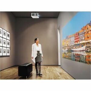 ViewSonic Luminous Superior LSD400HD-ST Short Throw DLP Projector - Wall Mountable, Ceiling Mountable - White - 1920 x 108