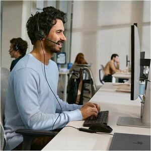 Cuffie Poly Mission 400 425 Cavo Over-the-head, On-ear Stereo - Nero - Microsoft Teams Certification - Binaural - Supra-au