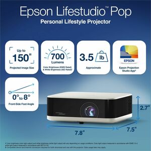 "PROYECTOR LED LIFESTUDIO EF-61W 700LUM 1080P HDMI GOOGLE TV
"