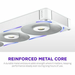 NZXT RF-U36PN-W1 Cooling Fan - PC, Radiator, Heatsink - 2 x Fan(s) - 176.70m³/h Maximum Airflow - 3100 rpm - Magnetic Levi