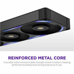 NZXT RF-U36PN-B1 Cooling Fan - PC, Radiator, Heatsink - 2 x Fan(s) - 176.70m³/h Maximum Airflow - 3100 rpm - Magnetic Levi