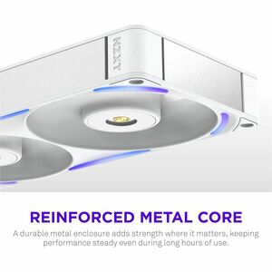 NZXT RF-U24PN-W1 Cooling Fan - PC, Radiator, Heatsink - 120 mm Maximum Fan Diameter - 2 x Fan(s) - 176.70m³/h Maximum Airf