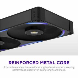 NZXT RF-U28PN-B1 Cooling Fan - PC, Motherboard, Radiator, Heatsink - 140 mm Maximum Fan Diameter - 2 x Fan(s) - 197.08m³/h