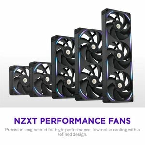NZXT RF-U12PN-B1 Cooling Fan - PC, Motherboard, Radiator, Heatsink - 120 mm Maximum Fan Diameter - 1 x Fan(s) - 176.70m³/h