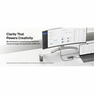 Belkin Connect USB Type C Docking Station for Notebook, Tablet PC, Smartphone, Mobile Device, Workstation - Charging Capab