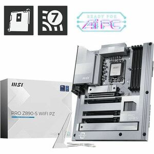 MSI Z890-S WIFI PZ Gaming Desktop Motherboard - Intel Z890 Chipset - Socket LGA-1851 - ATX - Core Ultra Processor Supporte