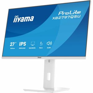 iiyama ProLite XB2797QSU-W1 27 Zoll Klasse WQHD LED-Monitor - 16:9 Format - Matt-weiß - 68,6 cm (27 Zoll) Viewable - IPS-T