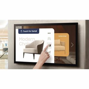 Samsung QM32C-T Digital Signage Display - 32" LCD - Vertical Alignment (VA) - Touchscreen - 16 Hours/ 7 Days Operation - 8