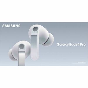 Samsung Galaxy Buds4 SM-R540 True Wireless Earbud Stereo Earset - White - Bixby, Gemini - Binaural - In-ear - Bluetooth