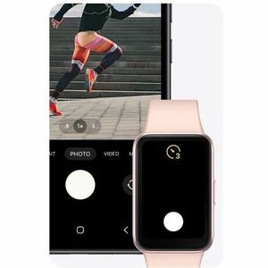Samsung Galaxy Fit3 SM-R390 Smart Watch - Rectangular Case Shape - 40 mm Case Height - Unisex - Pink, Pink Gold Body Color