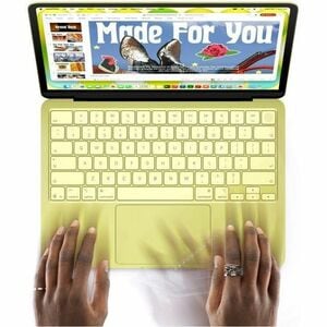 ""MacBook Neo 13 in A18 Pro avec CPU 6 coeurs et GPU 5 coeurs, 8 Go, 256 Go SSD - Jaune Agrume (Adaptateur secteur non fou