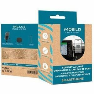 MOBILIS U.FIX Smartphone, Computer, Universal, Car, Office SmartPhone Holder - Horizontal/Vertical - Metal - 1 Unit - Blac