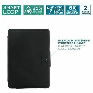 MOBILIS C2 Keyboard/Cover Case (Folio) for 27.9 cm (11") Samsung Galaxy Tab A11+, Galaxy Tab A9+ Tablet - Black - Drop Res