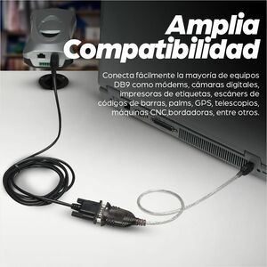 Manhattan 45 cm Serial/USB Data Transfer Cable - Cable for Modem, Camera, Label/Receipt Printer, Card Reader, Bar Code Rea