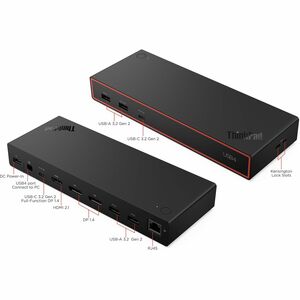 Lenovo ThinkPad USB4 Dock 5000 - for Monitor, Notebook - Charging Capability - 100 W Power Supply - USB4 - 4 Displays Supp